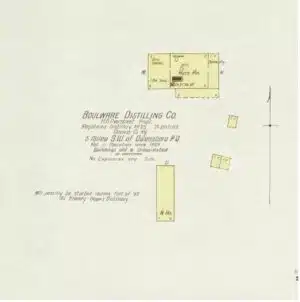 Boulware Distillery Map