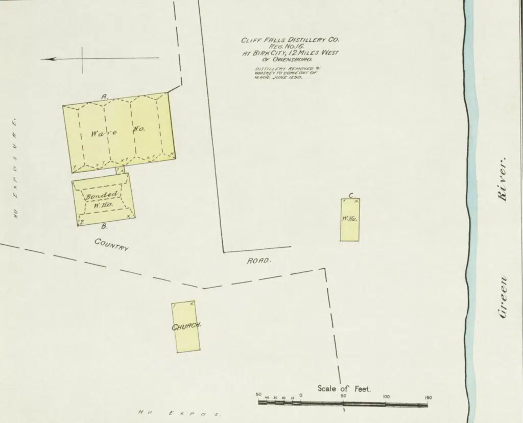 Cliff Falls Map Original