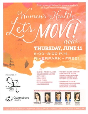 Let's Move Event by Women's Health @ RiverPark Center | Owensboro | Kentucky | United States