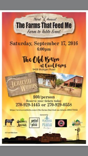 3rd Annual The Farms That Feed Me-Farm to Table Event @ The Old Barn at Cecil Farms | Owensboro | Kentucky | United States