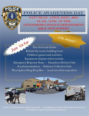 11th Annual Police Awareness Day @ Owensboro Police Department | Owensboro | Kentucky | United States